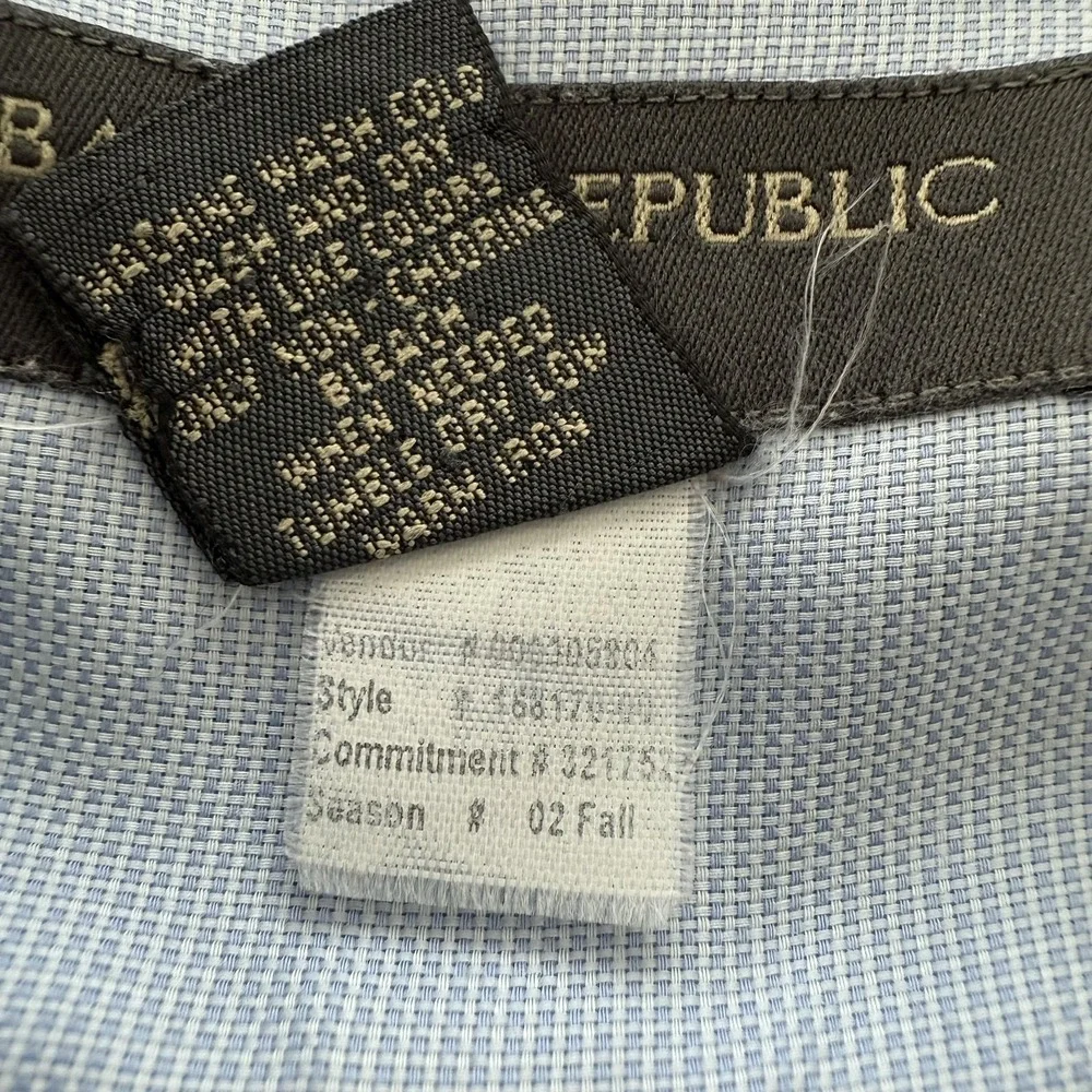 Vintage Banana Republic Shirt Mens‎ XL Light Blue Relaxed Fit 100% Cotton 00s